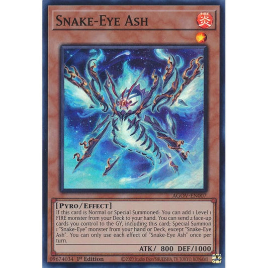 Snake-Eye Ash AGOV-EN007 Super Yu-Gi-Oh Age of Overlord