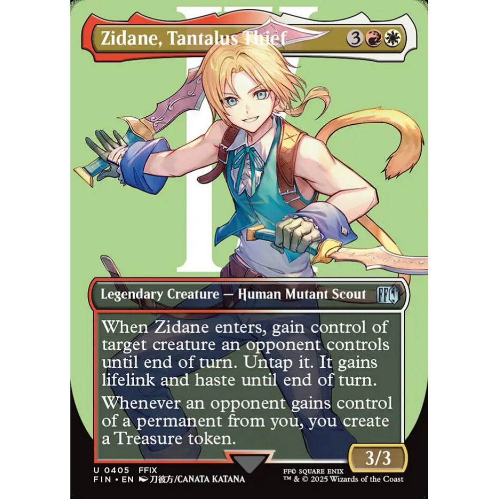 Zidane, Tantalus Thief uncommon 405 Magic the Gathering Final Fantasy