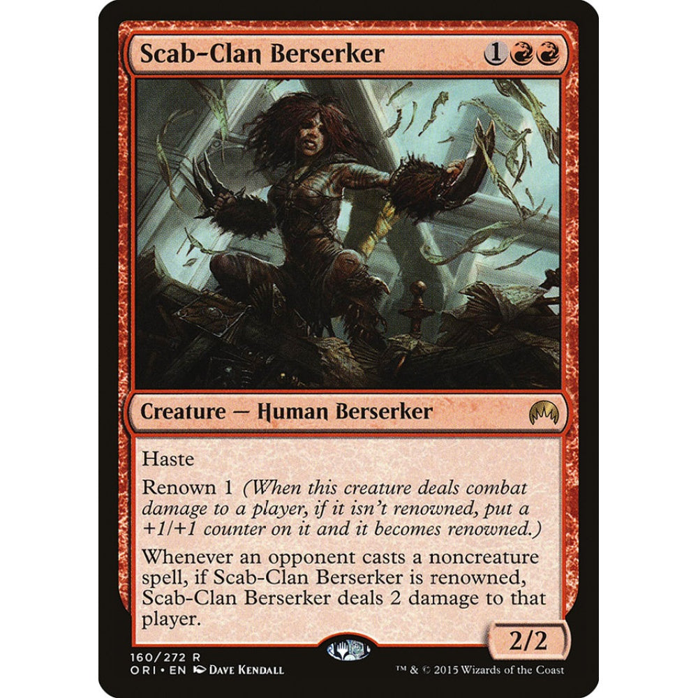Scab-Clan Berserker rare 160 Magic the Gathering Magic Origins