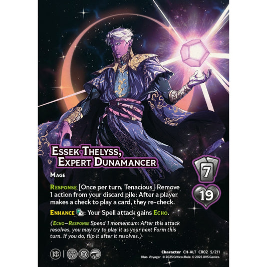 Essek Thelyss, Expert Dunamancer, 5/211, CR02, Universus, Critical Role: Heroes Of Exandria, Character, CH-ALT