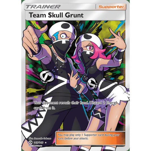 Team Skull Grunt Full Art 149/149 Pokemon Card Game Sun & Moon