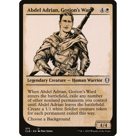 Abdel Adrian, Gorion's Ward uncommon 375 Magic the Gathering Commander Legends: Battle for Baldur's Gate