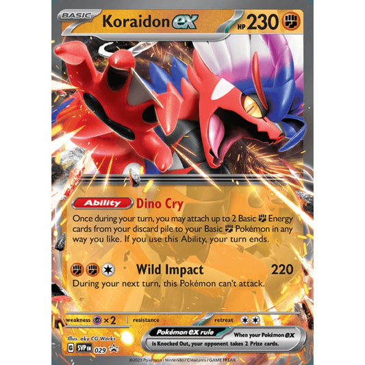 Koraidon ex Black Star Promo 29 Pokemon Card Game Scarlet & Violet Promos