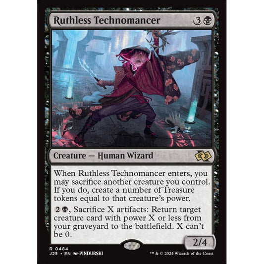 Ruthless Technomancer, 484, rare, Magic: The Gathering, Foundations Jumpstart