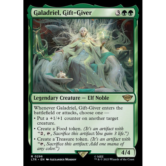 Galadriel, Gift-Giver, rare, 296, Magic the Gathering, The Lord of the Rings: Tales of Middle-earth