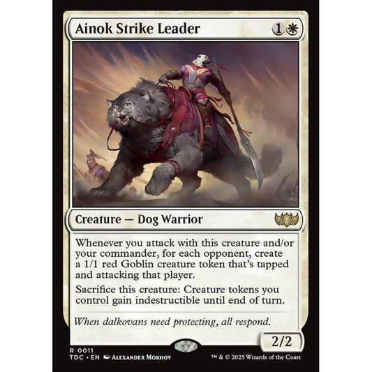 Ainok Strike Leader rare 11 Magic the Gathering Tarkir: Dragonstorm Commander