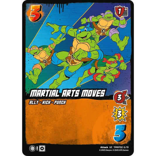 Martial Arts Moves 6/19 TMNT02 Universus Teenage Mutant Ninja Turtles Starter Deck Attack UC