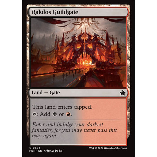Rakdos Guildgate, 693, common, Magic: The Gathering, Foundations