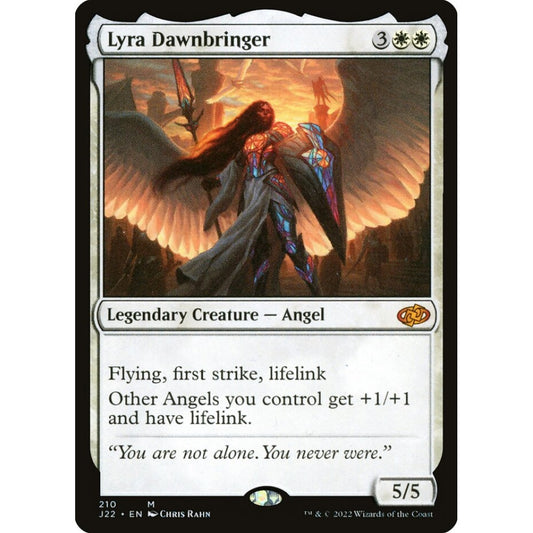Lyra Dawnbringer mythic 210 Magic the Gathering Jumpstart 2022