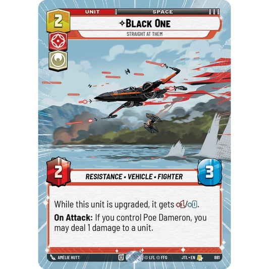 Black One, R, JTL 881) Hyperspace Foil, Star Wars Unlimited