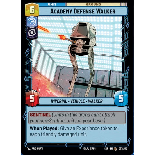 Academy Defense Walker, 37, C, Star Wars Unlimited, Sparks Of Rebellion