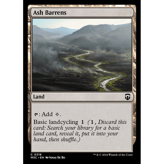Ash Barrens, 318, common, Magic: The Gathering, Modern Horizons 3