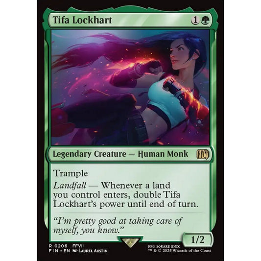 Tifa Lockhart rare 206 Magic the Gathering Final Fantasy