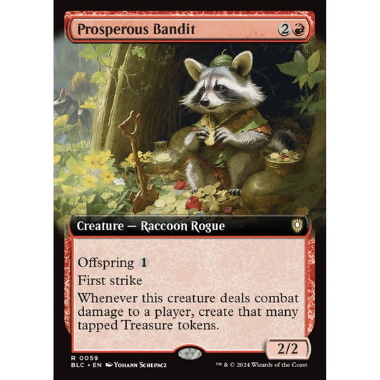 Prosperous Bandit, 59, rare, Magic: The Gathering, Bloomburrow Commander