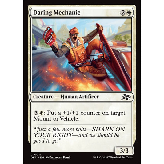 Daring Mechanic, 11, common, Magic: The Gathering, Aetherdrift