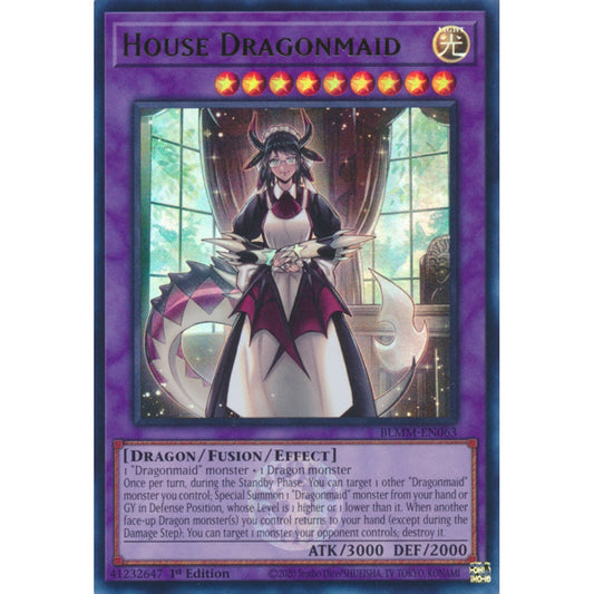 House Dragonmaid RA03-EN037 Secret Secret Rare Yu-Gi-Oh Quarter Century Bonanza in Art