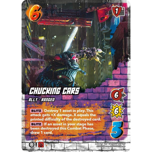 Chucking Cars 82/186 TMNT01 Universus Teenage Mutant Ninja Turtles Attack UR
