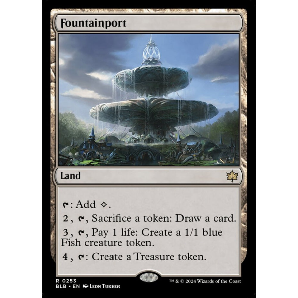 Fountainport, 253, rare, Magic: The Gathering, Bloomburrow
