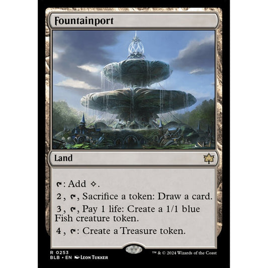 Fountainport, 253, rare, Magic: The Gathering, Bloomburrow