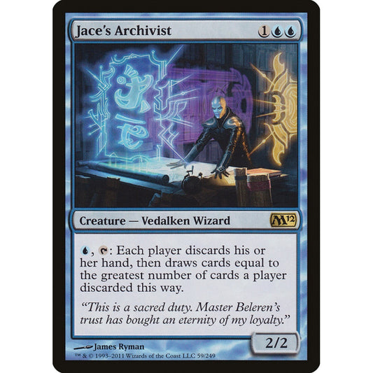 Jace's Archivist rare 59 Magic the Gathering Magic 2012 Italian