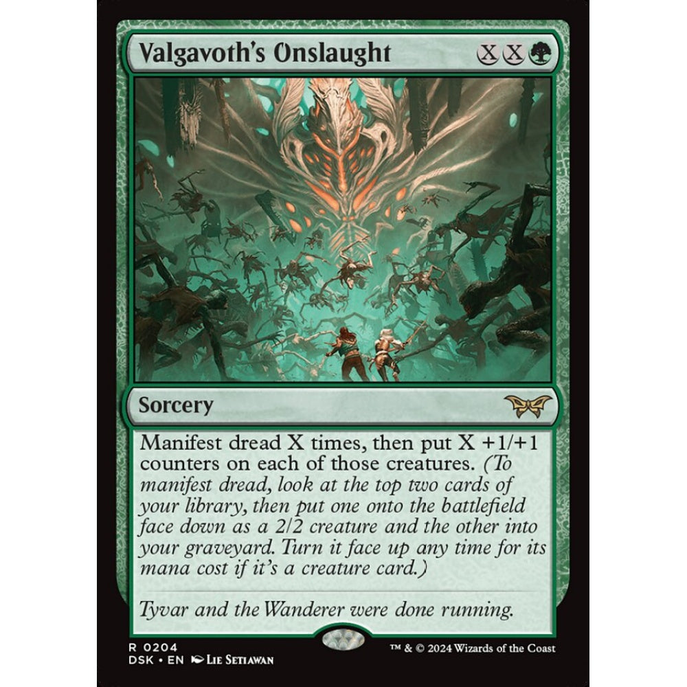 Valgavoth's Onslaught, 204, rare, Magic: The Gathering, Duskmourn: House of Horror