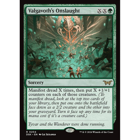 Valgavoth's Onslaught, 204, rare, Magic: The Gathering, Duskmourn: House of Horror
