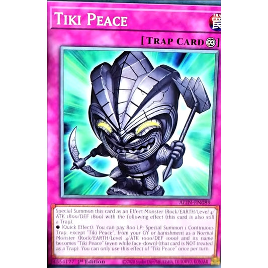 Tiki Peace ALIN-EN089 Common Common Yu-Gi-Oh Alliance Insight