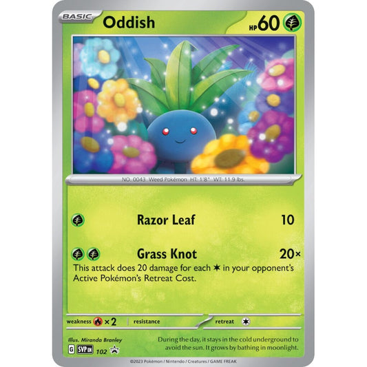 Oddish Promo 102 Pokemon Card Game Scarlet & Violet Promos