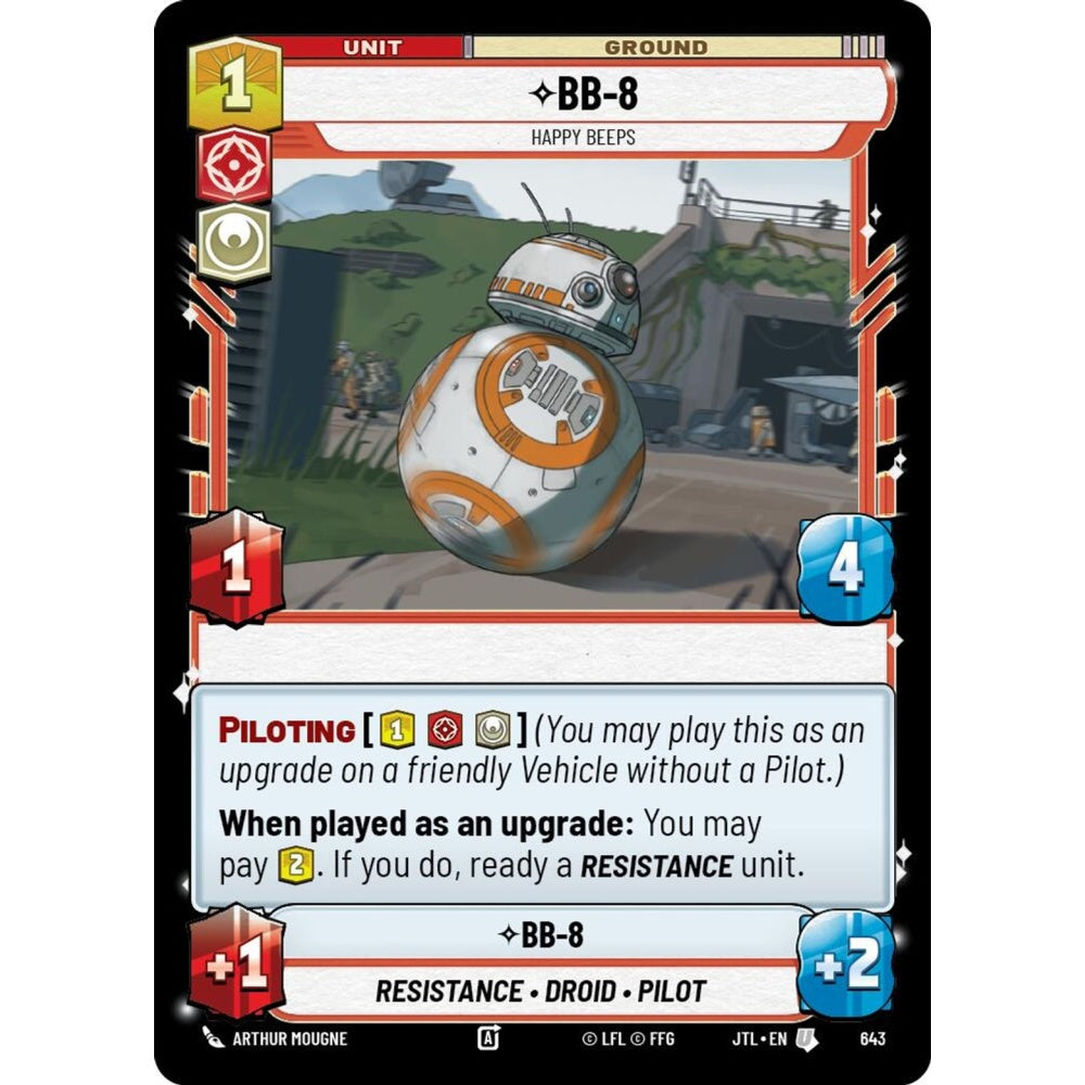 BB-8, U, JTL 643) Foil, Star Wars Unlimited