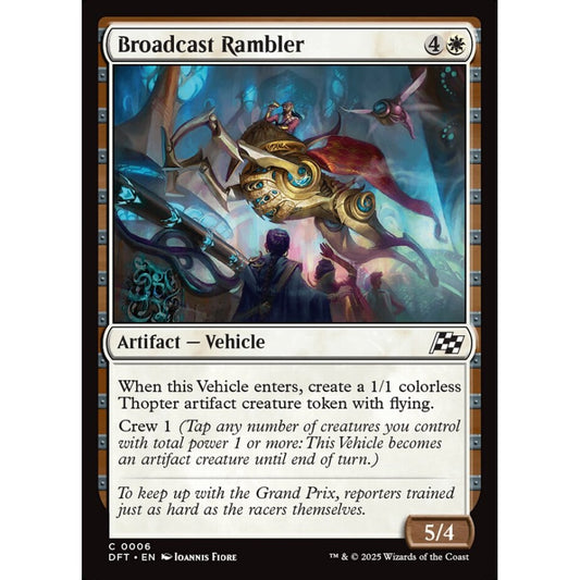 Broadcast Rambler, 6, common, Magic: The Gathering, Aetherdrift