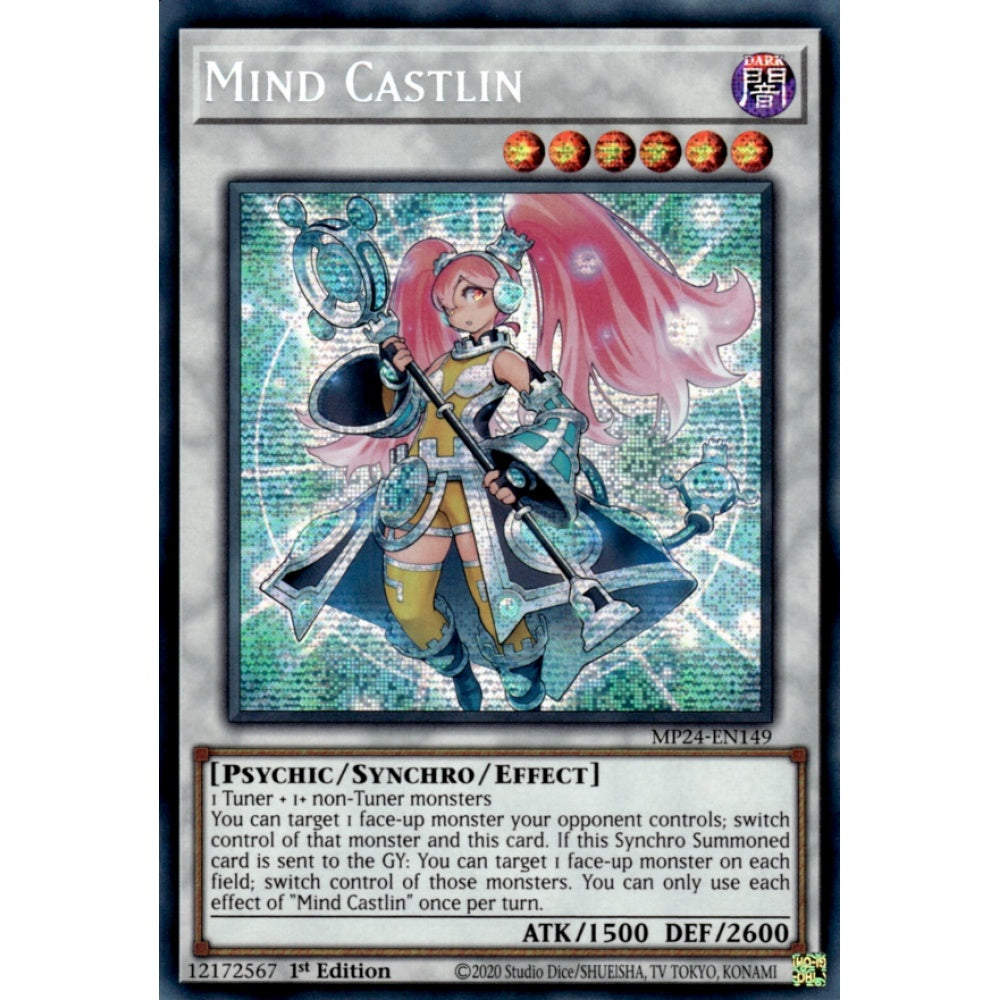 Mind Castlin MP24-EN149 Prismatic Prismatic Secret Rare Yu-Gi-Oh 25th Anniversary Tin: Dueling Mirrors in Art