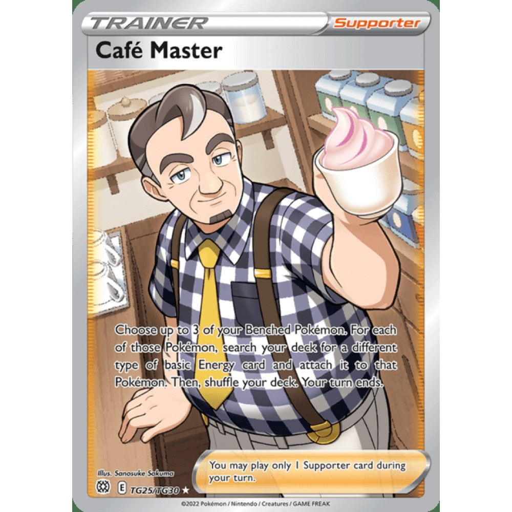 Café Master Full Art TG25/TG30 Pokemon Card Game Brilliant Stars