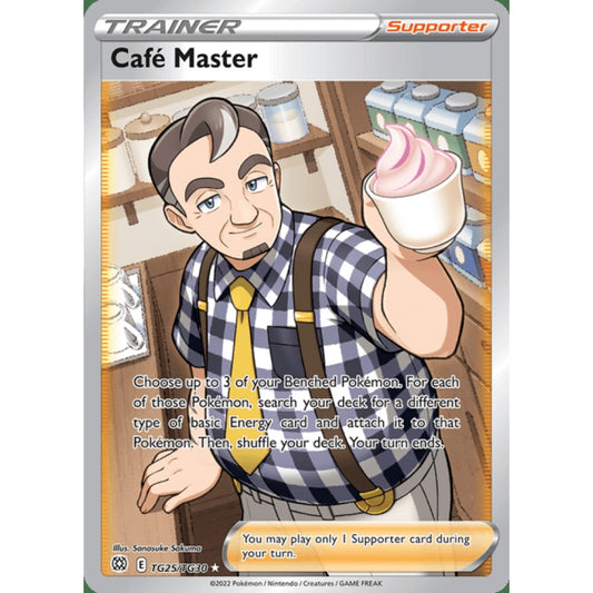 Café Master Full Art TG25/TG30 Pokemon Card Game Brilliant Stars