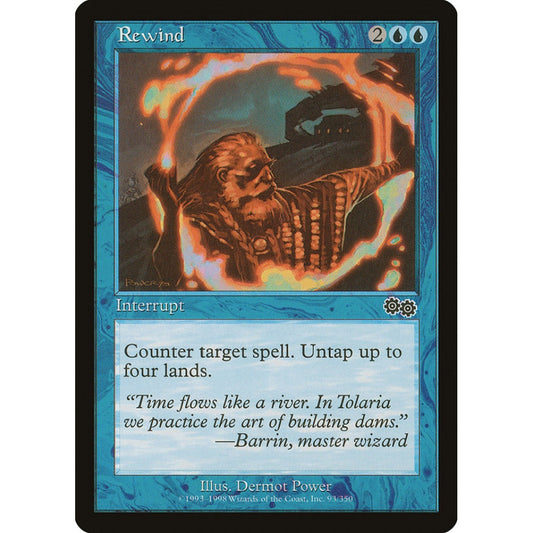 Rewind common 93 Magic the Gathering Urza's Saga