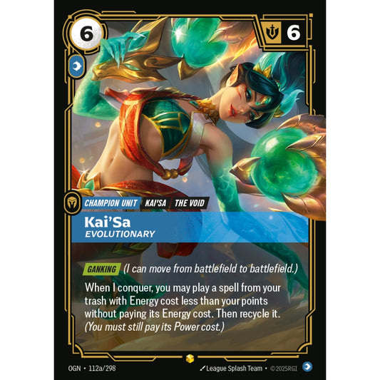 Kai'Sa, Evolutionary OGN-112a/298 Riftbound Card Game Origins Showcase