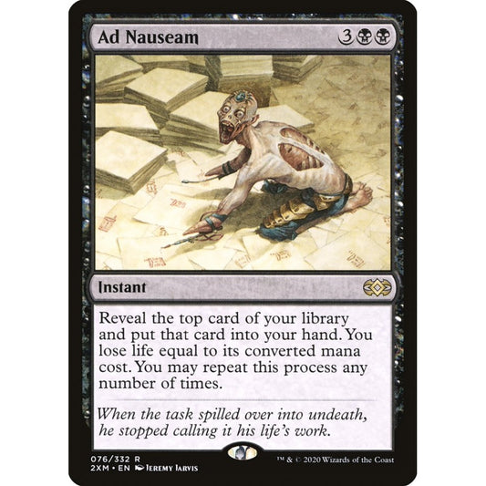 Ad Nauseam rare 76 Magic the Gathering Double Masters