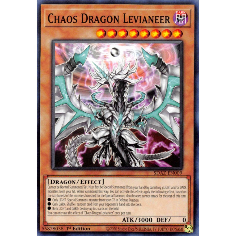 Chaos Dragon Levianeer MP25-EN035 Starlight Starlight Rare Yu-Gi-Oh 2025 Mega-Pack Tin in Art