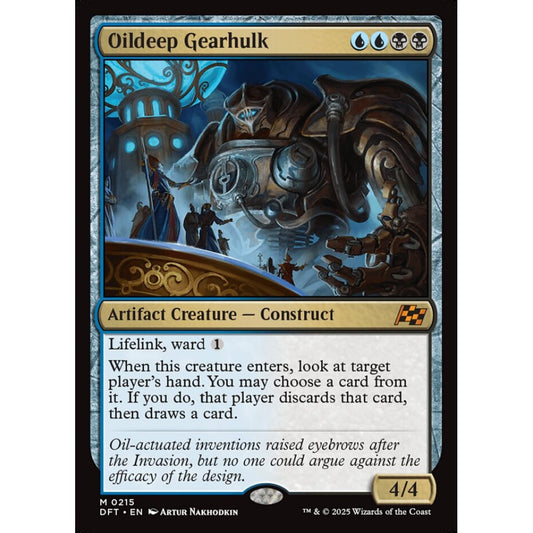 Oildeep Gearhulk, 215, mythic, Magic: The Gathering, Aetherdrift
