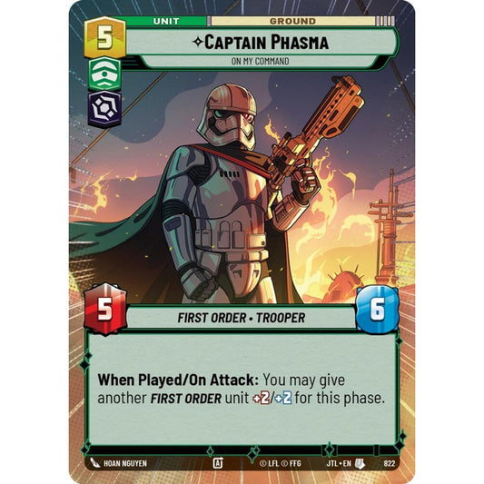 Captain Phasma, U, JTL 822) Hyperspace Foil, Star Wars Unlimited