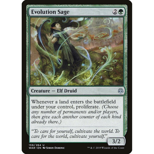Evolution Sage uncommon 159 Magic the Gathering War of the Spark