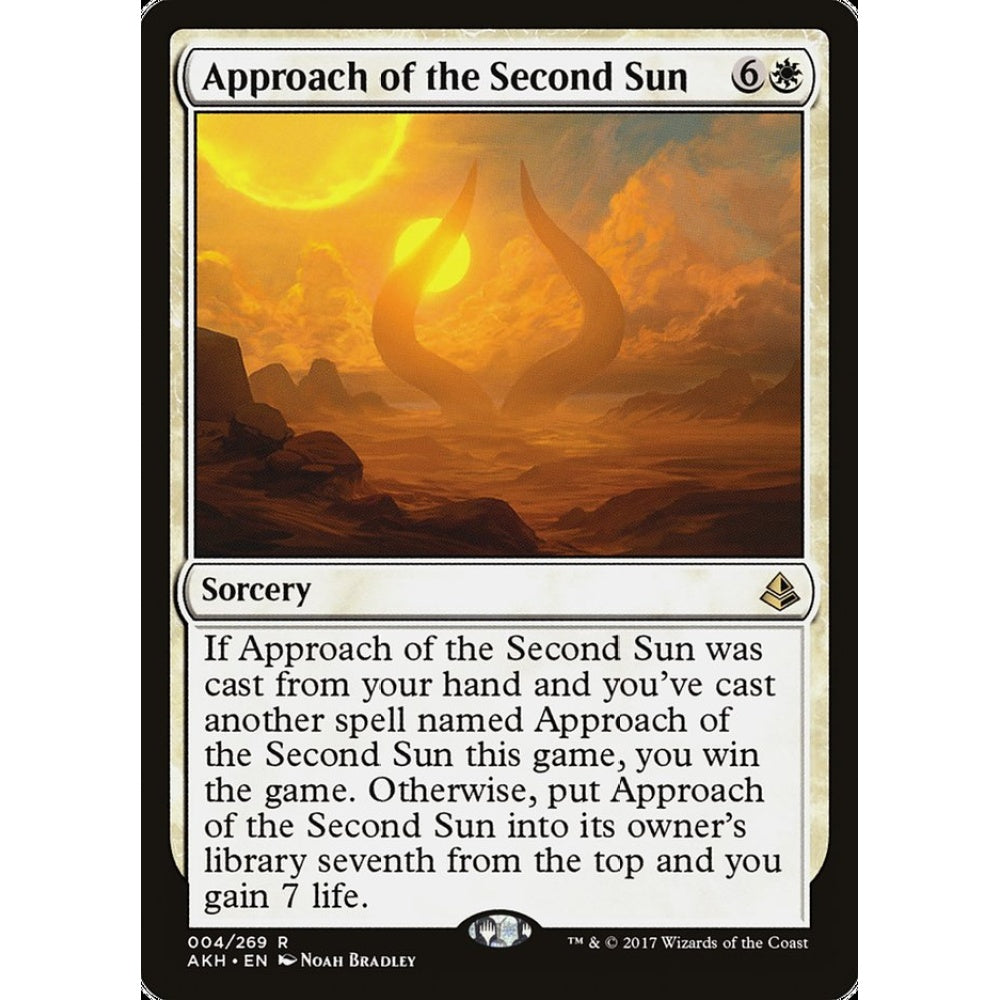 Approach of the Second Sun rare 4 Magic the Gathering Amonkhet