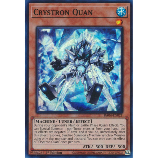 Crystron Quan RA04-EN021 Secret Secret Rare Yu-Gi-Oh Quarter Century Stampede in Art