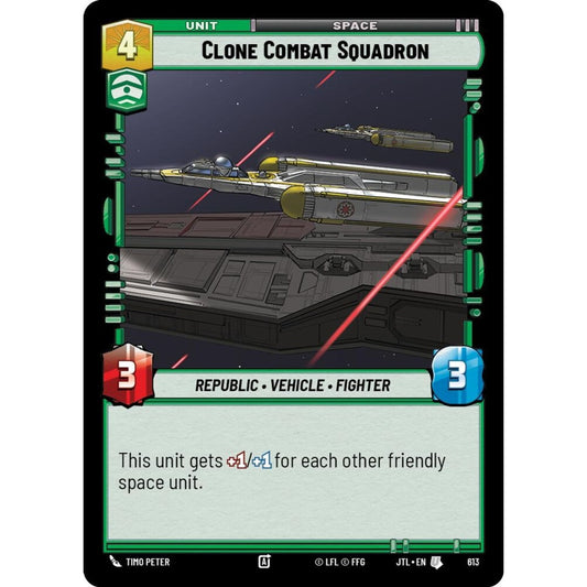 Clone Combat Squadron, U, JTL 613) Foil, Star Wars Unlimited