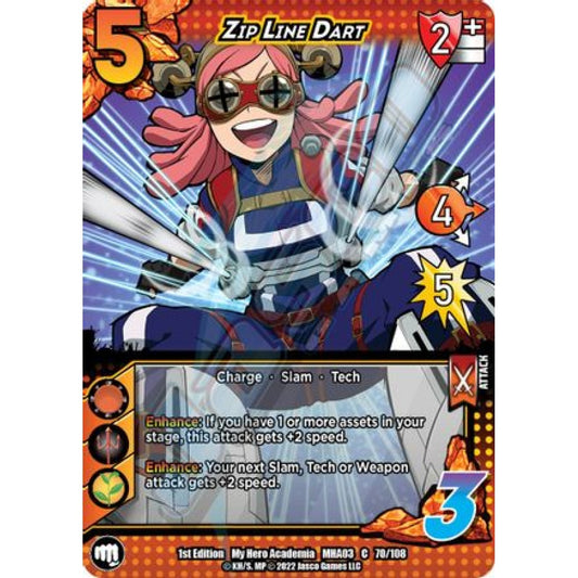 Zip Line Dart, 70/108, C, UniVersus, MHA03 Heroes Clash