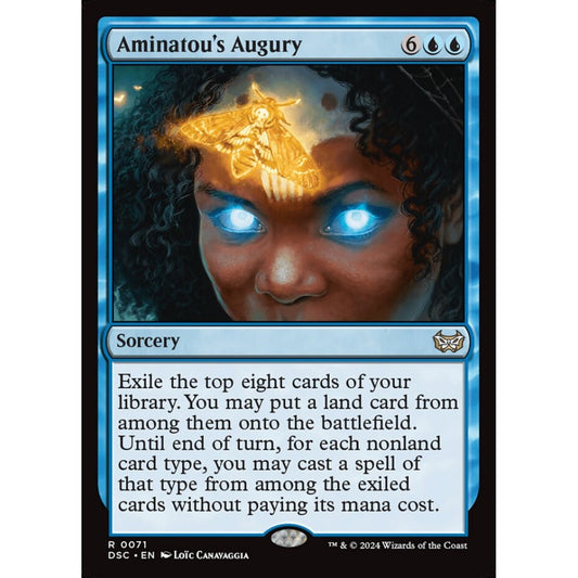 Aminatou's Augury, 71, rare, Magic: The Gathering, Duskmourn: House of Horror
