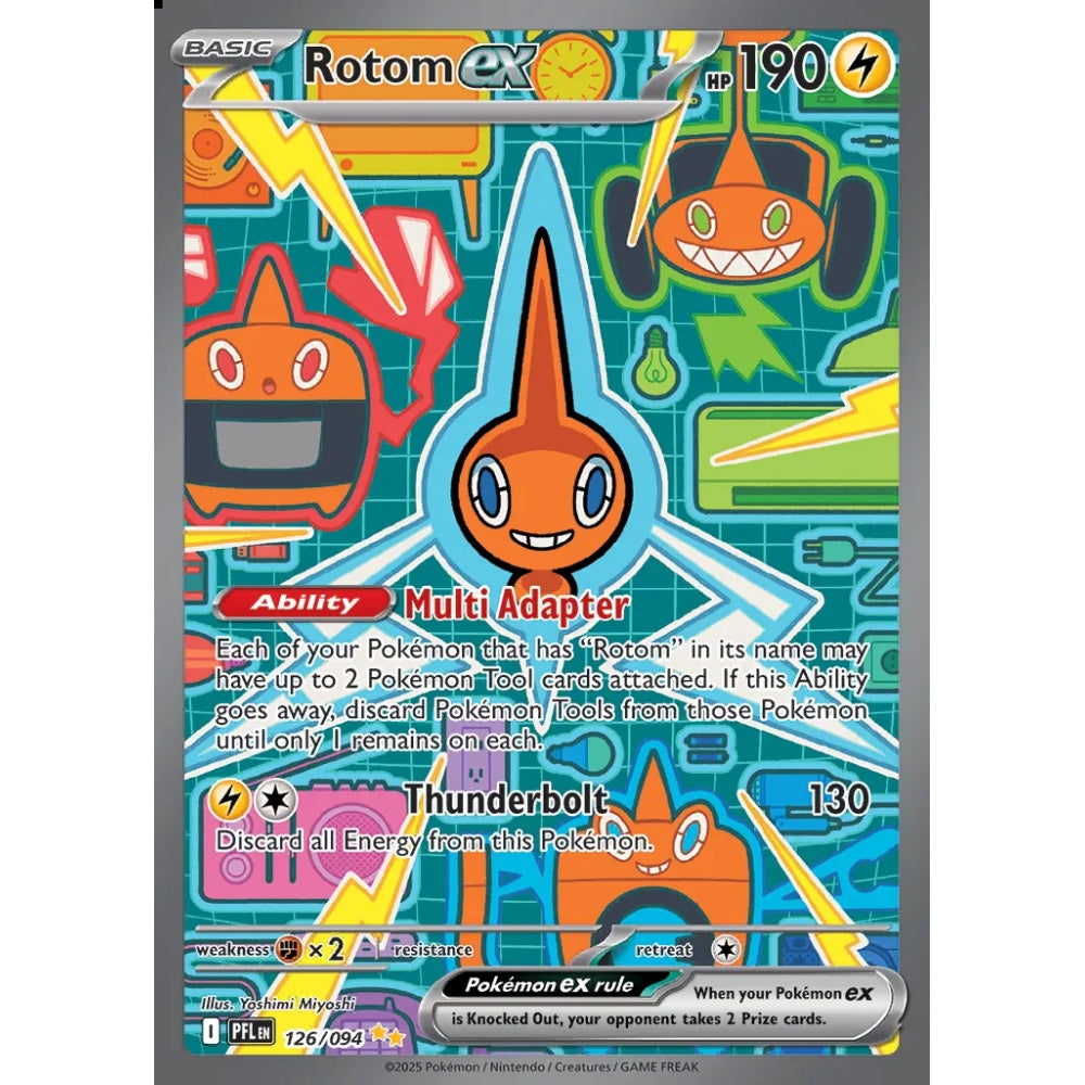 Rotom ex Special Illustration Rare 126/094 Pokemon Card Game Phantasmal Flames
