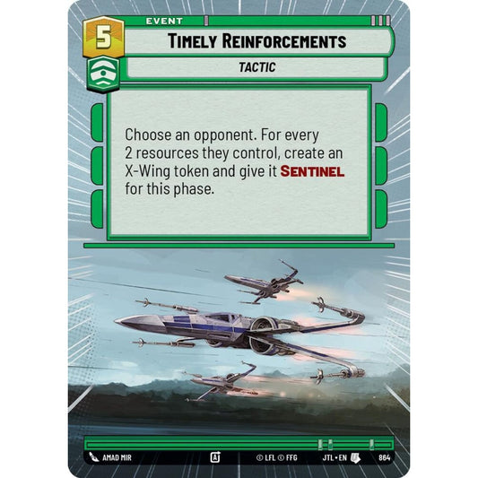 Timely Reinforcements, U, JTL 864) Hyperspace Foil, Star Wars Unlimited