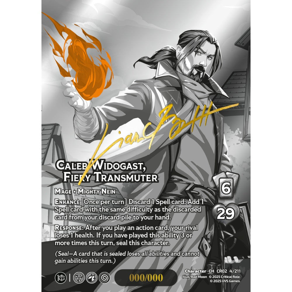 Caleb Widogast, Fiery Transmuter, 4/211, CR02, Universus, Critical Role: Heroes Of Exandria, Character, CH-CR