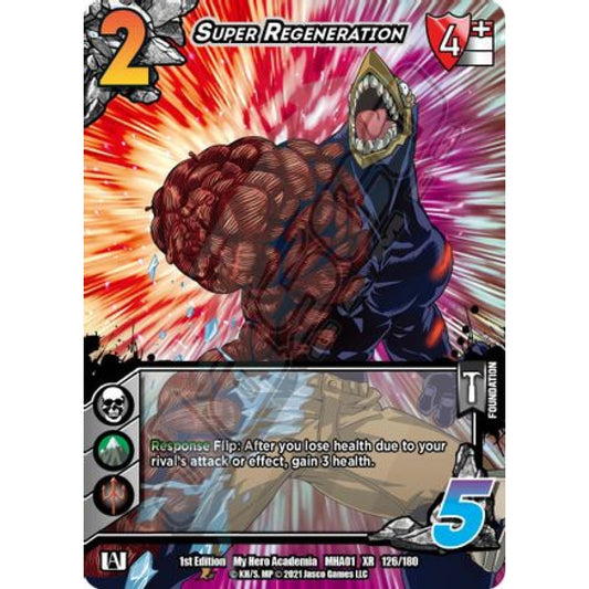 Super Regeneration, 126/180, XR, UniVersus, MHA01 My Hero Academia