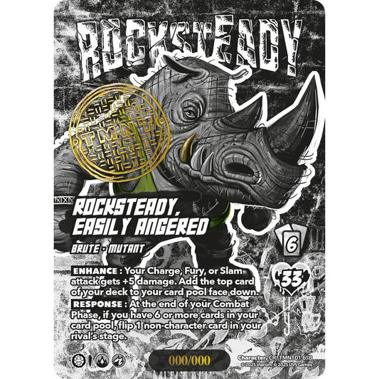 Rocksteady, Easily Angered 6/8 TMNT01 Universus Teenage Mutant Ninja Turtles Character CR